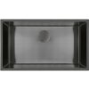 Oltens Hydda nerezový drez 76x44 cm čierna 71105300