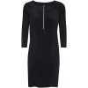 BELLYBUTTON MATERNITY tehotenské šaty po kolená s dlhým rukávom, čierne, veľkosť 40