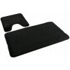 EUROMAT Kúpelňové predložky LOMBOK čierne 2ks/sada