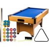 GamesPlanet biliardový stôl 6 ft, svetlý/modrý s vybavením