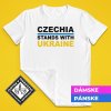 Tričko s potlačou CZECHIA STANDS WITH UKRAINE Pánsky Biela 4XL