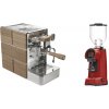 Stone Espresso Mine Premium Wood + Eureka Helios 75, ferrari red