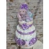 Maxi plienková torta - Vitaj princezná: fialová