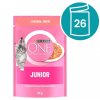 Purina One Cat Junior mini filetky s lososom a mrkvou v šťave 26 x 85 g