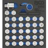 Náraďový modul 1/6 - BGS109469 Zástrčné hlavice pre bezpečnostné skrutky kolies Mercedes-Benz (Sada 35 dielov) (BGS109469)