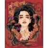 zuty Maľovanie podľa čísel - Žena v červenom obraze, 40x50 cm, vypnuté plátno na rám (8596530030331)