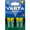 4 x Nabíjateľne batérie AA / R6 batéria VARTA 2100 mAh R2U READY2USE