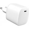 eSTUFF INFINITE GaN síťová nabíječka EU pro USB-C PD 45W, 100% recyklovaný TPU, bílá