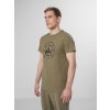 4F H4Z22-TSM022 pánske tričko khaki