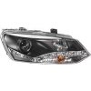 Predné svetlá (lampy) čierne + DRL denné svietenie VW Polo 6R -- od roku výroby 2010-