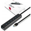 AXAGON HUE-SA7BP, 7x USB3.0 ALU CHARGING hub vč. AC adapteru Axagon