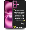 Picasee silikónový čierny obal pre Apple iPhone 17 - Kazma - SVĚT PATŘÍ TĚM, CO SE NEPOSEROU