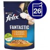 Felix Fantastic vlhké krmivo pre mačky s kuracím mäsom v želé 26x85g