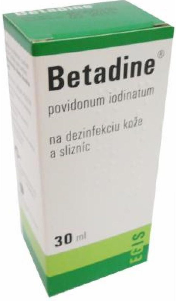 Betadine dezinfekčný roztok 100 mg/ml sol.der.1 x 30 ml