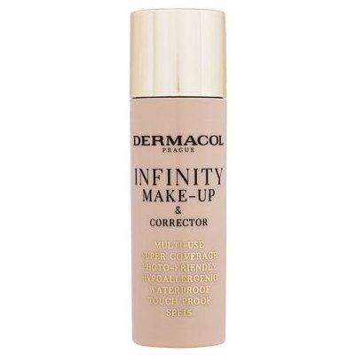 Dermacol Infinity Make-Up & Corrector vysoce krycí make-up a korektor 2v1 20 g odstín 03 Sand