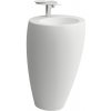 LAUFEN IlBagnoAlessi voľne stojace umývadlo ku stene, s otvorom, so skrytým prepadom, 520 x 530 mm, výška 850 mm, matná biela, H8119717571041