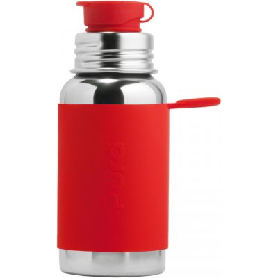 Pura® nerezová fľaša so športovým uzáverom 550ml mint, červená, ružovo-biela, unicorn Farba: Červená