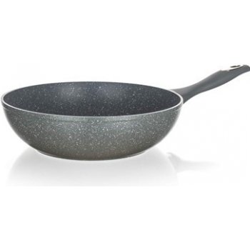 Banquet Pánev WOK s nepřílnavým povrchem Granite Dark Brown 28 cm