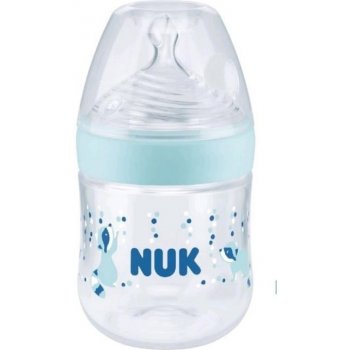 Nuk fĽaša sklo New Classic Love modrá 240 ml