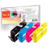 PEACH kompatibilní cartridge HP No.364, new chip, MultiPack, 1x9, 3x6.2 ml (314994)