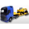 EMEK Hračka VOLVO FH16 modrá + podvalník + bager