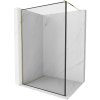 Mexen Kioto sprchová stena Walk-in 90 x 200 cm, čierny rám 8 mm, zlatá - 800-090-101-50-70