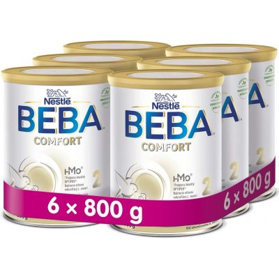 6x BEBA COMFORT HM-O 2 Mlieko pokračovacie, 800 g