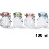HOME Dóza sklenená s mechanickým uzáverom 100 ml