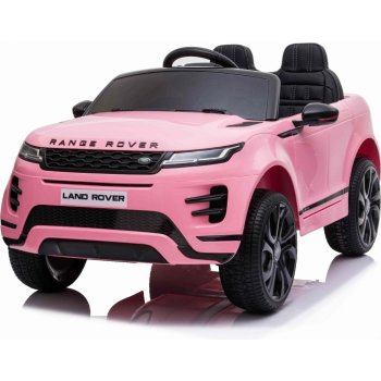 Beneo elektrické autíčko Range Rover Evoque Jednomiestne Kožené sedadlá MP3 Prehrávač s prípojkou USB/SD Pohon 4x4 Batéria 12V10AH EVA kolesá Odpružené nápravy Kľúčové trojpolohové ružová