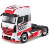 MAISTO custom Rigs-Mercedes-Benz Actros 1851 červeno-biela 1:64
