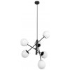 RABALUX 72194 Meduza závesné svietidlo 6xE14 matná čierna, biela