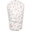 Mušelínová zavinovačka s výstužou na zaväzovanie Teddy Bear, Baby Nellys 75x75cm, biela