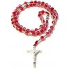Ruženec: klasický, ručná výroba - červený - A-5b-KA1-X10