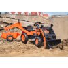 Falk šliapací traktor 2065N Kubota backhoe s predným bagrom a prívesom s otočným bagrom
