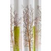 Aqualine Aqualine, Sprchový záves 180x180cm, polyester, biela/zelená, strom, ZP009/180