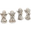 daan kromhout 4ks šedá antik cementová dekorácia modliaci sa anjel - 5*4*9 cm - daan kromhout