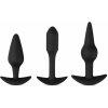 Easytoys Pleasure kit - rôznorodná sada anál plugov (čierna)