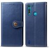 PROTEMIO 20799 LEATHER BUCKLE Peňaženkový obal Motorola Moto G8 Power Lite modrý
