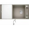 Blanco AXIA III XL 6 S tartufo + sklenená krájacia doska 523517 + Blanco MIDA-S chróm 521454