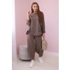 Fashionweek talianska pohodlná tepláková súprava K6171G khaki
