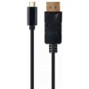 Gembird kábel USB-C (M) na DisplayPort (M), 4K, 60Hz, 2m kábel, čierny A-CM-DPM-01