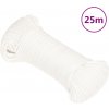 vidaXL Lodné lano biele 3 mm 25 m polypropylén