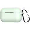 AppleKing silikónový obal s karabínou pre AirPods Pro – svetlozelený - možnosť vrátiť tovar ZADARMO do 30tich dní