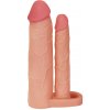 LOVETOY Pleasure X-Tender 2inch – realistický návlek na penis s dvojitou stimuláciou (+5 cm)