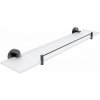 Nimco Unix Polička, 60 cm, matné sklo/matná čierna UNC 13091BX-60-90