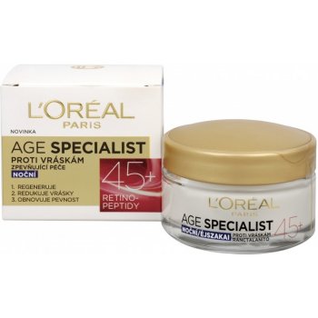 L'Oréal Age Specialist 45+ remodelačný krém proti vráskam 50 ml od 6,26 € -  Heureka.sk
