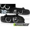 Tuning-tec PREDNÉ SVETLOMETY ANJELSKÉ OČI 3D ČIERNA pasujú na BMW E39 09.95-06.03