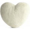 VANKÚŠ HEART 45X45CM KRÉMOVÝ