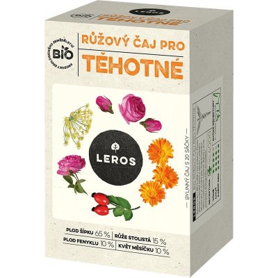 Leros Ružový čaj pre tehotné BIO bylinný čaj 20x2 g