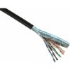 Solarix Kabel SXKD-5E-FTP-PVC+PE dvojtý plášť, FTP Cat5e drát, 305m, PE venkovní